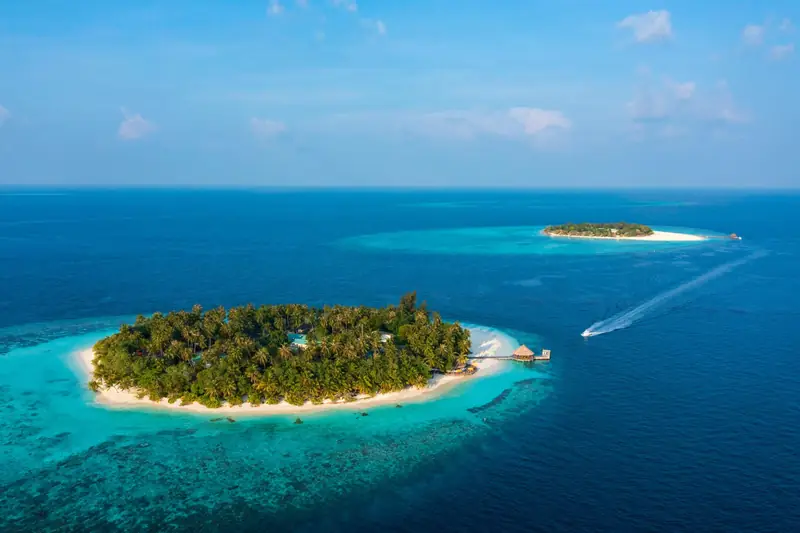 Banyan Tree Vabbinfaru — vue aérienne (photo 7 sur 8)