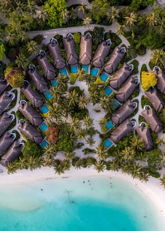 Sheraton Maldives Full Moon Resort & Spa — Luftaufnahme (Foto 6 von 8)