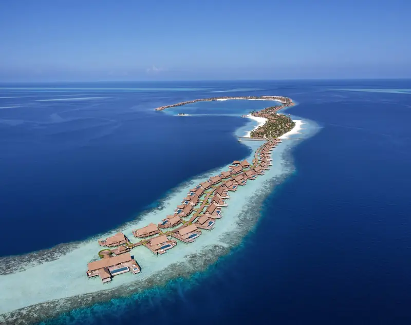 Waldorf Astoria Maldives Ithaafushi — vue aérienne (photo 7 sur 8)